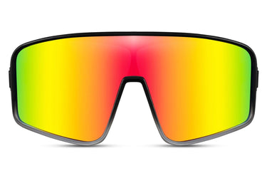 Heart-shaped sunglasses with pink lenses